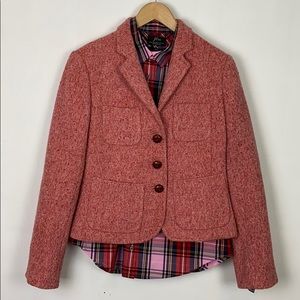 J.Crew 6 Vintage Pink Tweed Blazer
